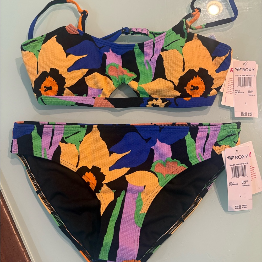 Roxy Multicolor Floral Bikini